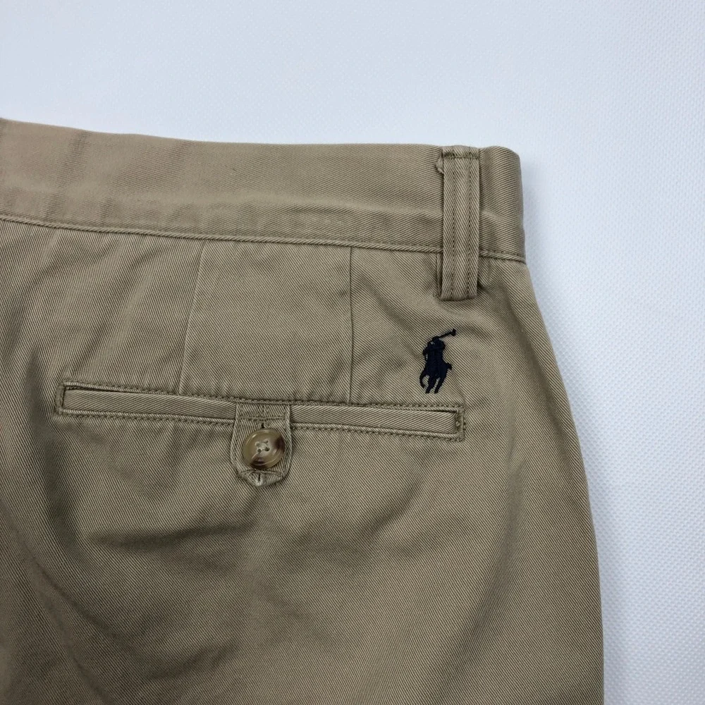 Polo Ralph Lauren Classic Fit Chino Pants Mens 34x34 Tan Khaki Cotton Twill Pony